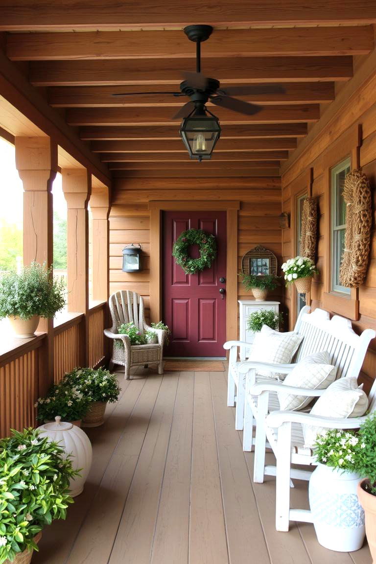 Rustic Farmhouse Style - 24 Small Porch Ideas