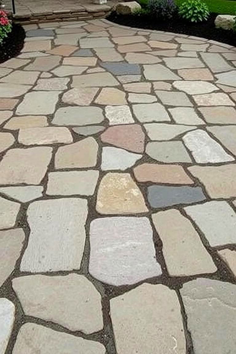 Rustic Flagstone Patio - 24 Paver Patio Ideas