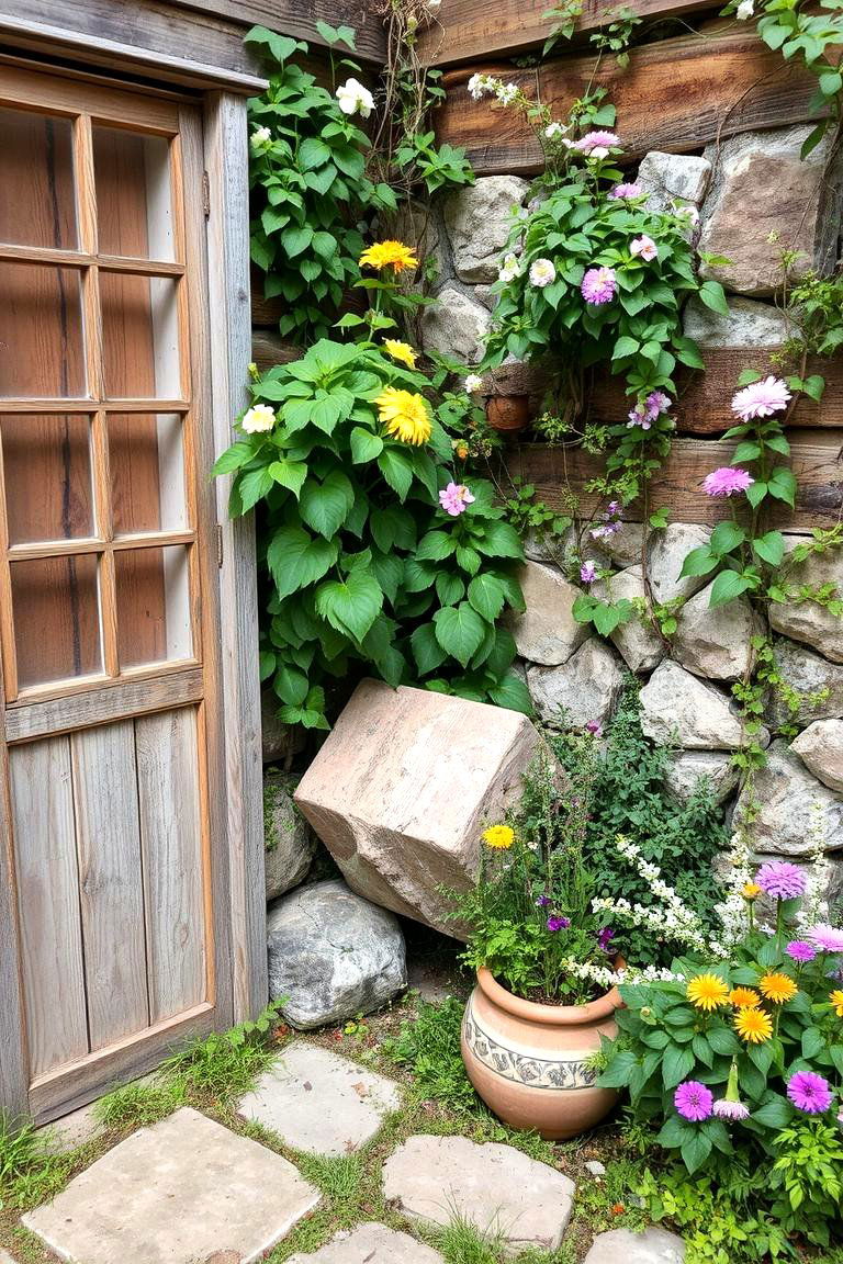 Rustic Garden Corner - 24 Corner Garden Ideas