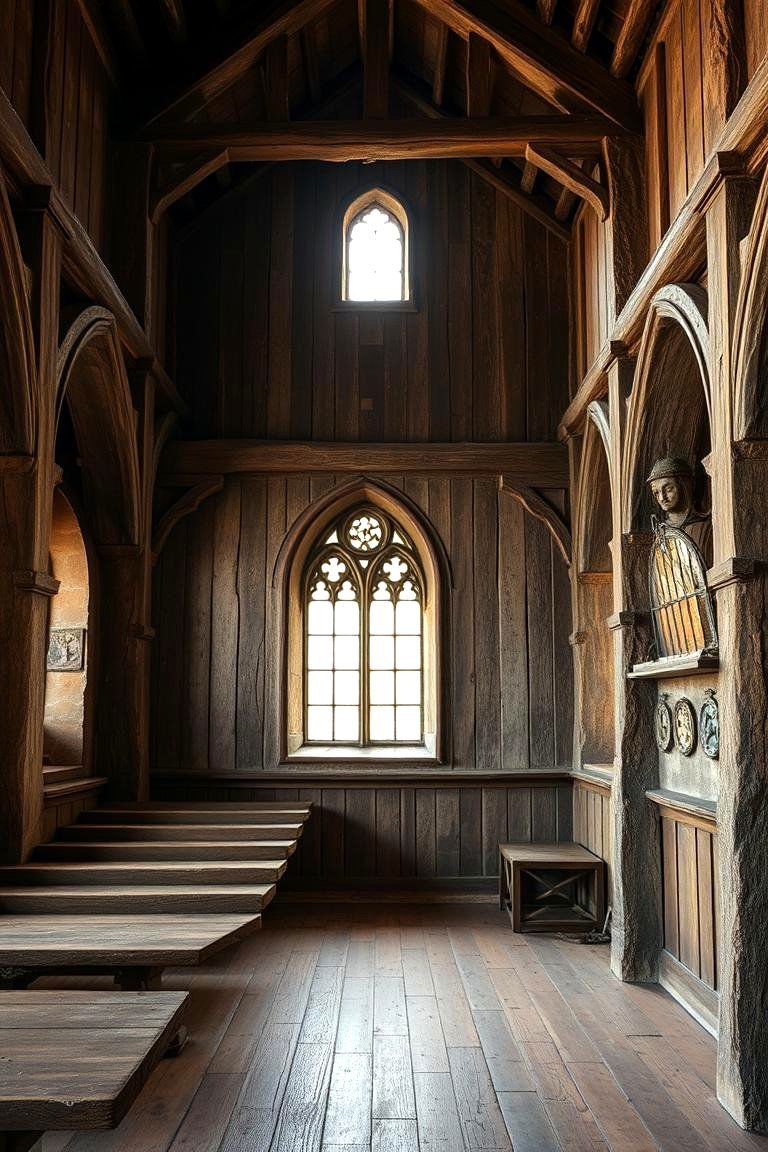 Rustic Gothic Accents - 24 Gothic Living Room Ideas