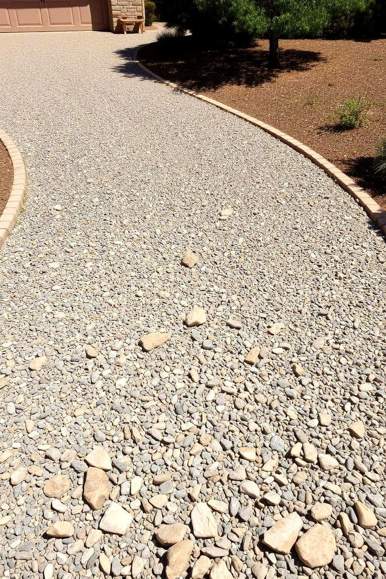 Rustic Gravel Appeal - 24 driveway entrance ideas