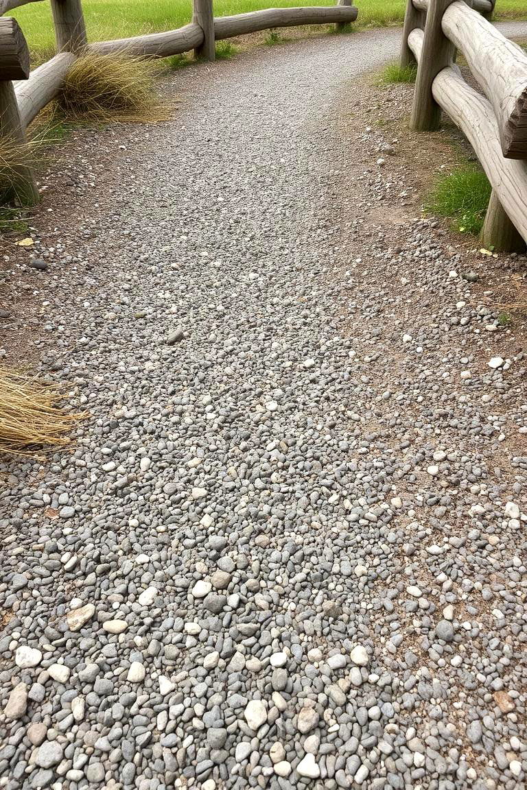 Rustic Gravel Path - 24 Sloped Walkway Ideas
