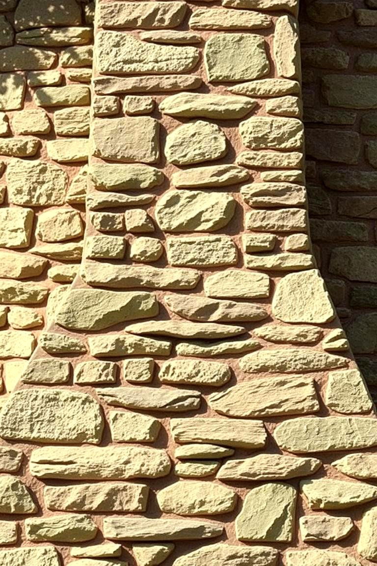 Rustic Green Stone Chimney - 24 Green Fireplace Ideas