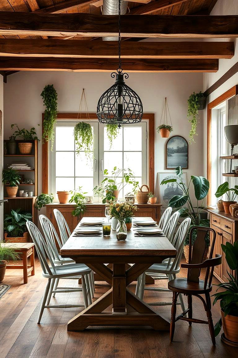 Rustic Greenhouse Charm - 24 Greenhouse Dining Room Ideas
