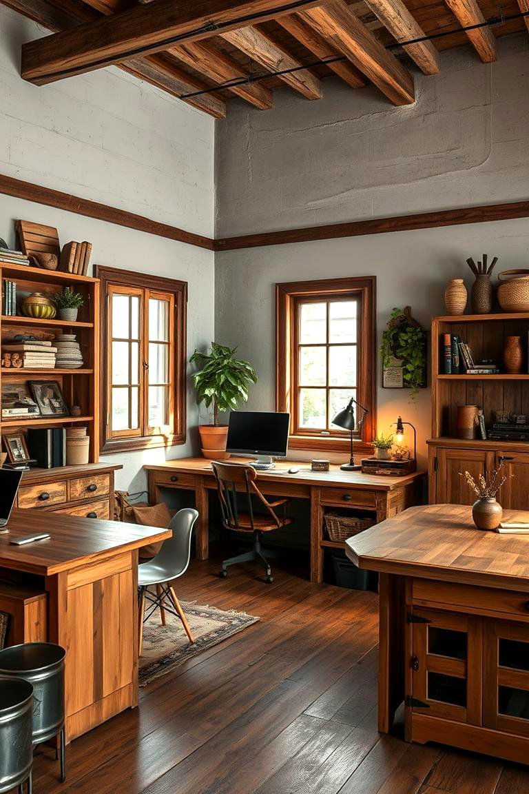 Rustic Indie Workspace - 24 Indie Room Ideas