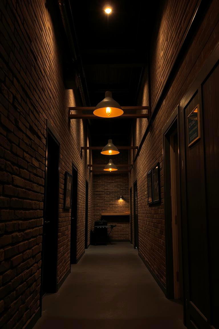 Rustic Industrial Blend - 24 Dark Hallway Ideas