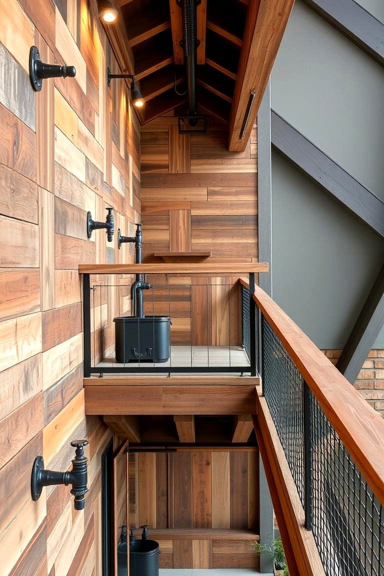 Rustic Industrial Blend - 24 Penthouse Balcony Ideas
