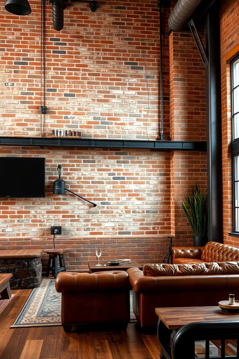 Rustic Industrial Blend - 24 Country Living Room Ideas