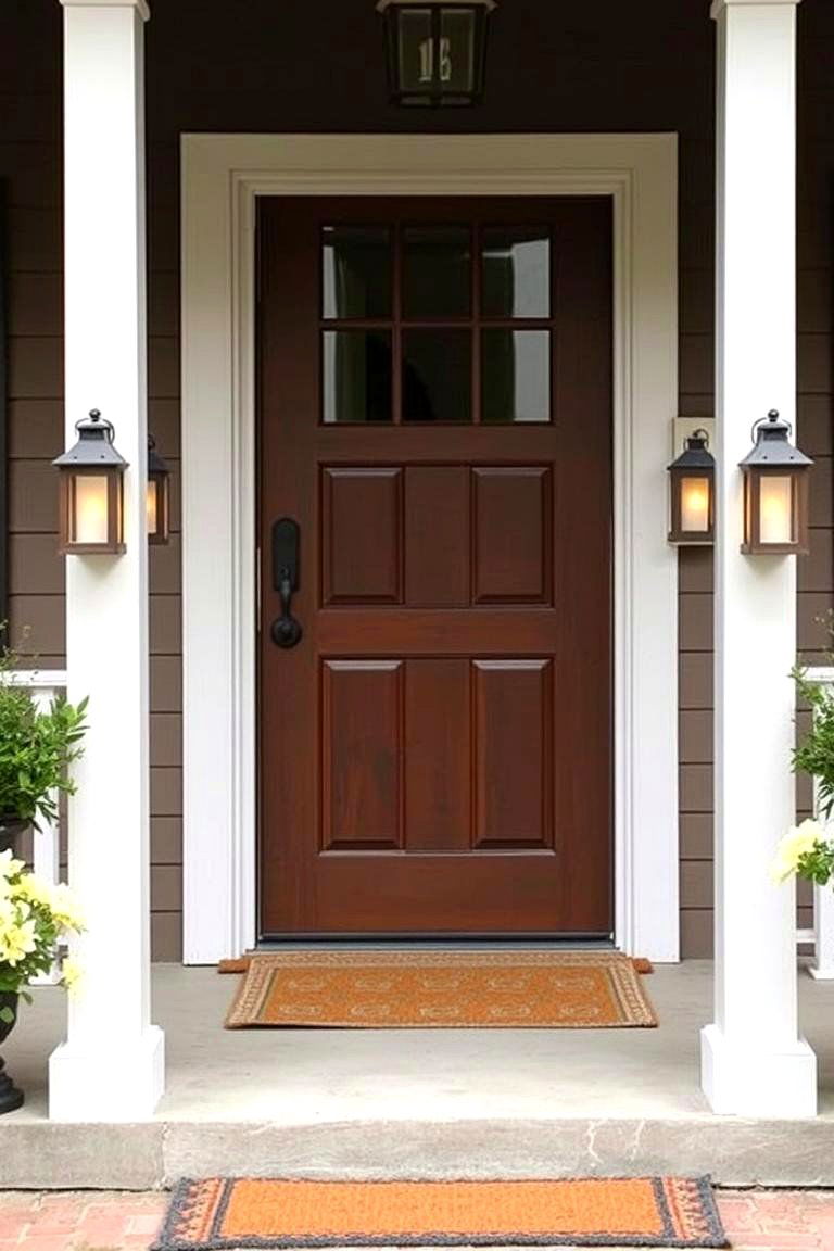 Rustic Lanterns for a Farmhouse Style - 24 Front Door Decor Ideas