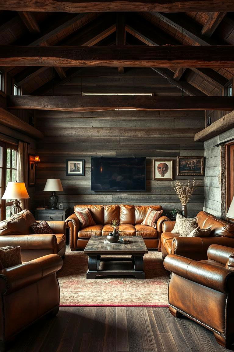 Rustic Leather Accents - 24 Cowboy Room Decor Ideas