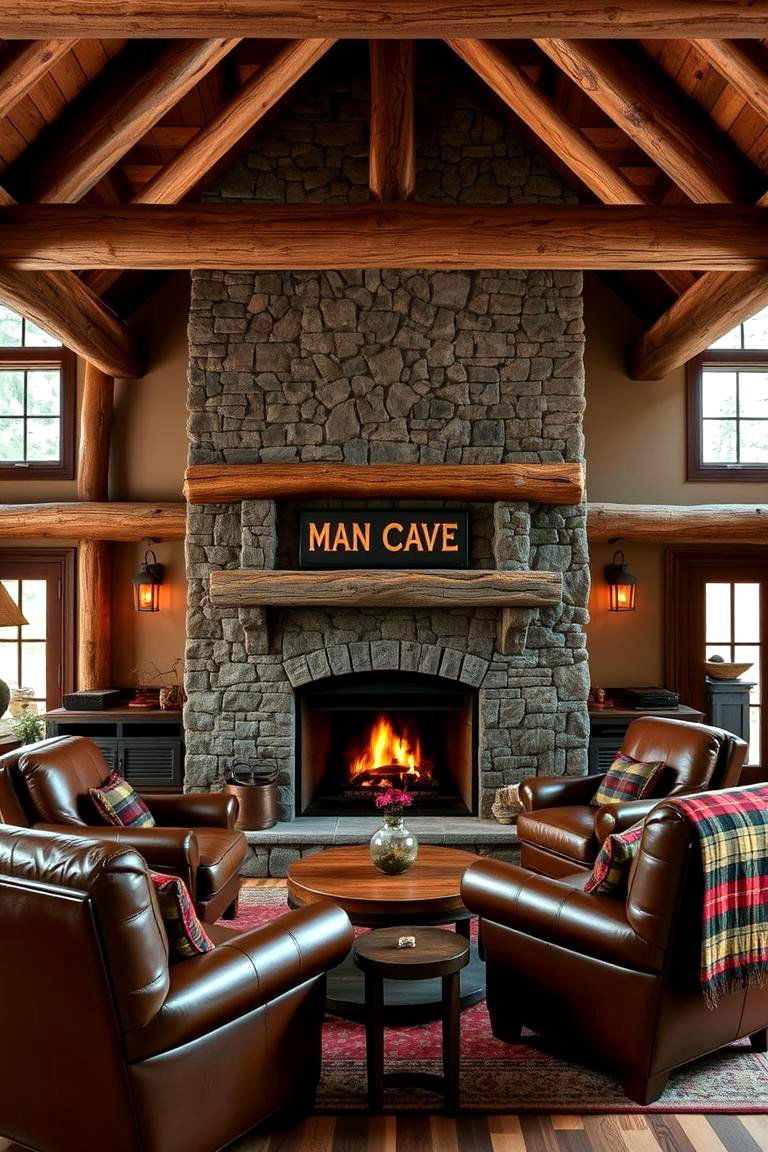 Rustic Lodge Man Cave - 24 Man Cave Design Ideas