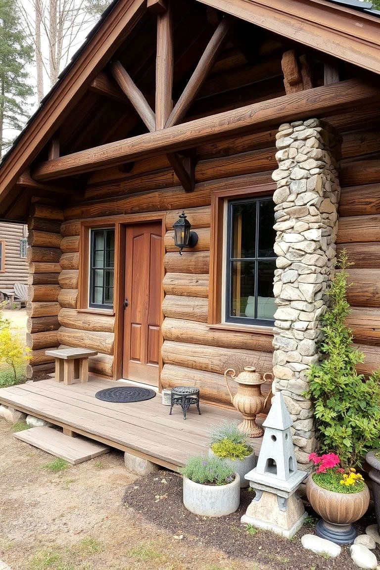 Rustic Log Cabin Fairy Retreat - 24 Large Fairy Garden Ideas