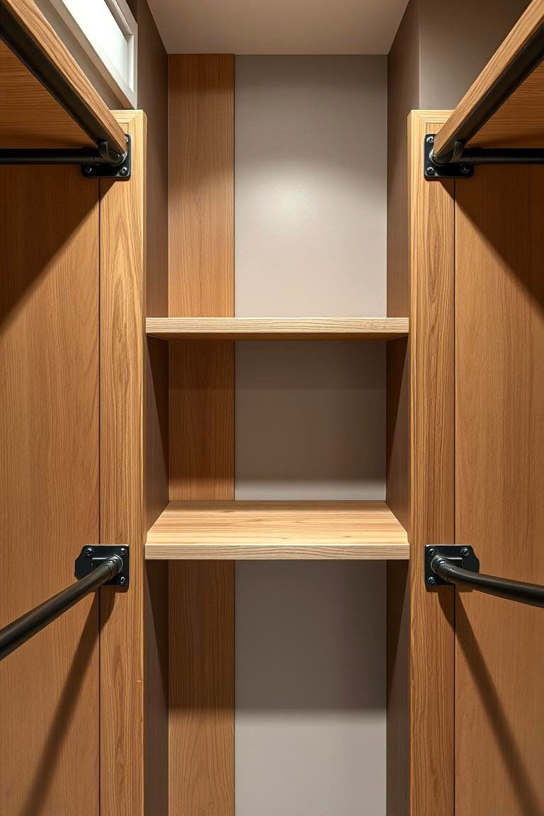 Rustic Metal Hardware Fixtures - 24 Rustic Closet Ideas
