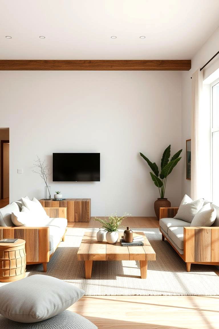 Rustic Minimalism - 24 Rustic Living Room Ideas