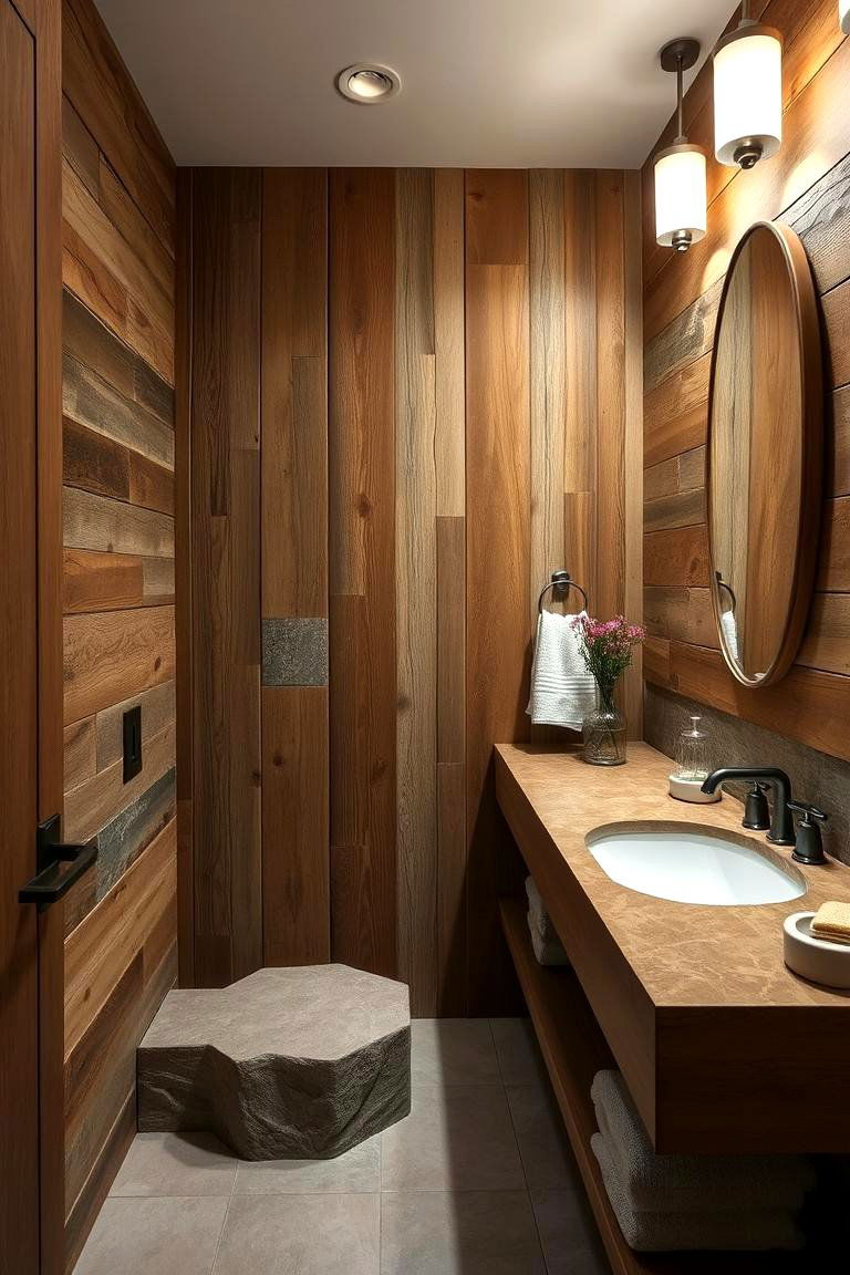 Rustic Minimalism - 24 Natural Bathroom Ideas