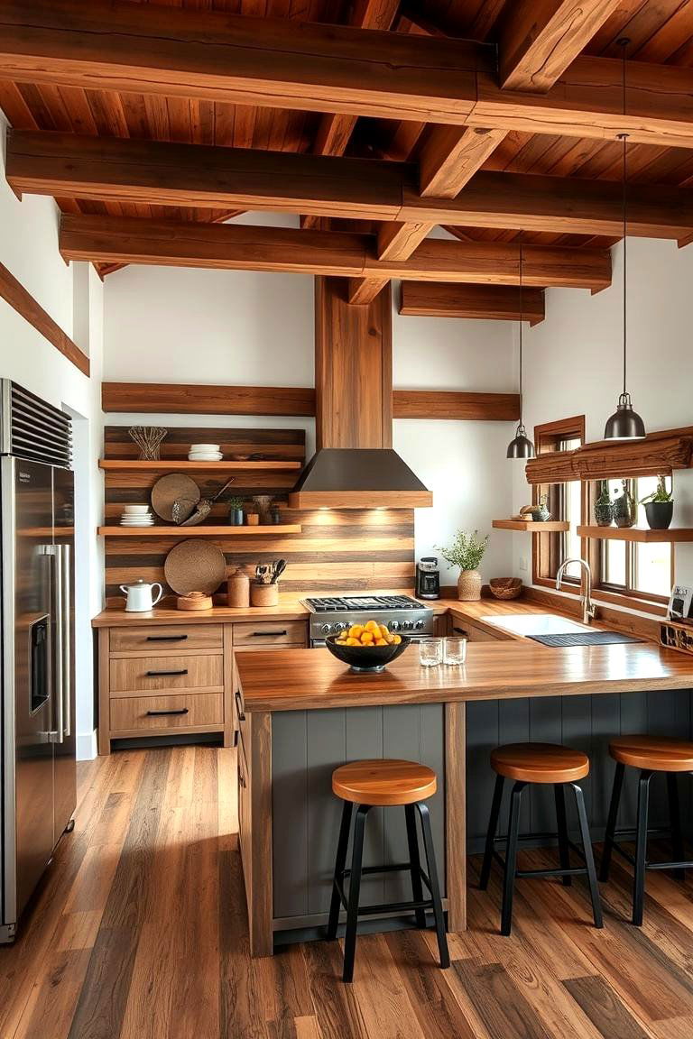 Rustic Modern Fusion - 24 Townhouse Kitchen Ideas
