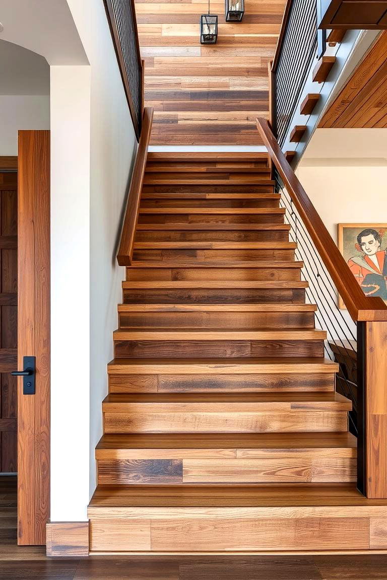 Rustic Modern Staircase - 24 Contemporary Staircase Design Ideas