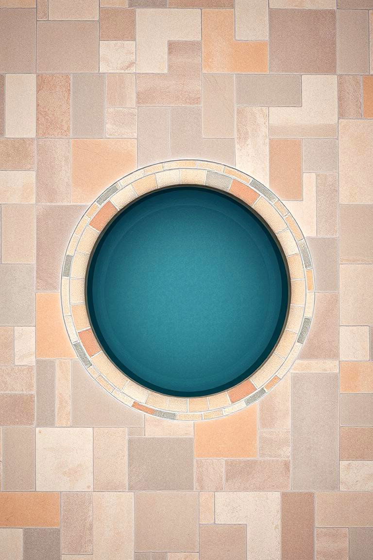 Rustic Natural Stone Tiles - 24 Pool Tile Ideas