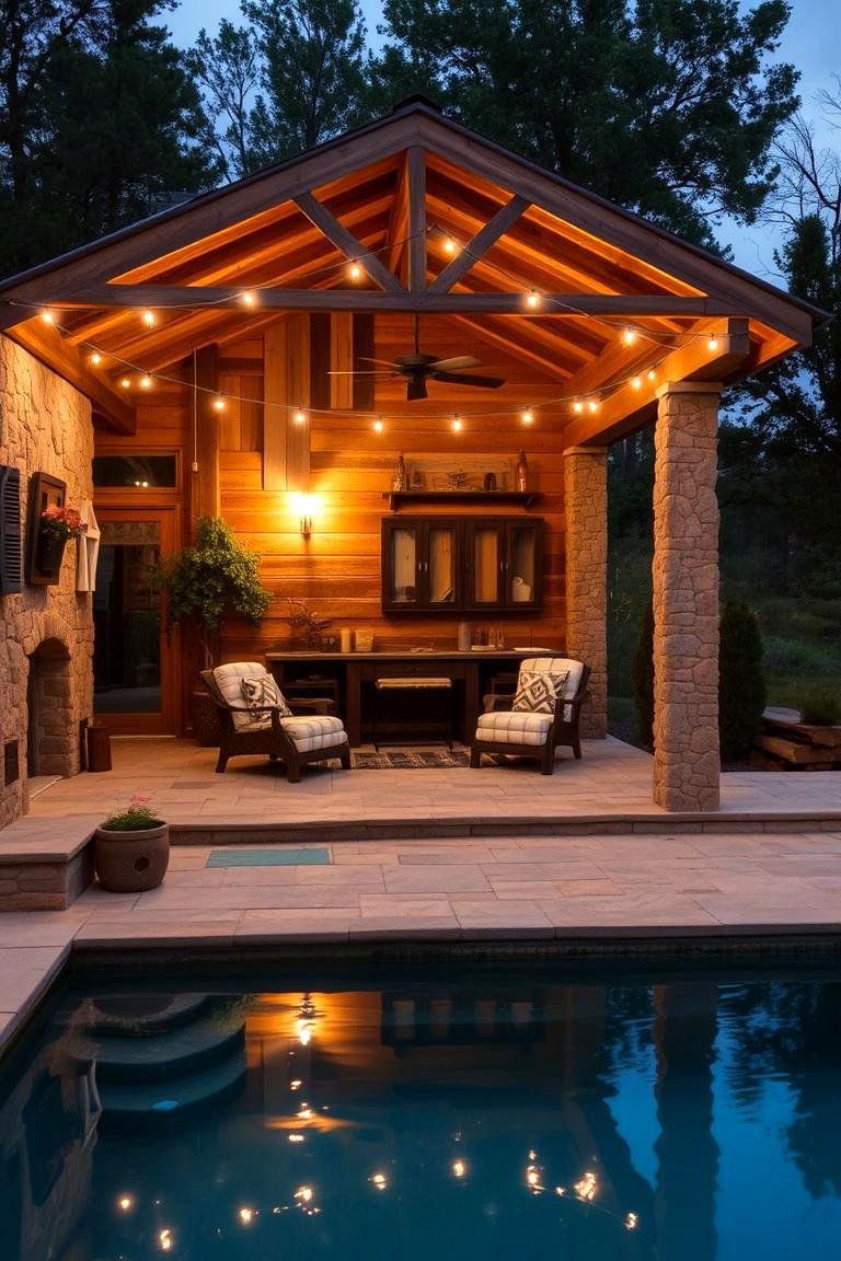 Rustic Outdoor Charm - 24 Pool Patio Ideas