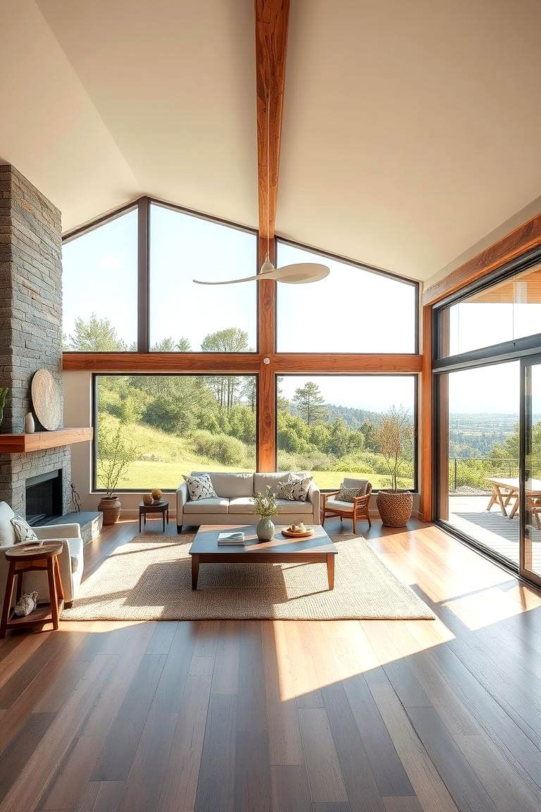 Rustic Outdoor Connection - 24 Rustic Living Room Ideas