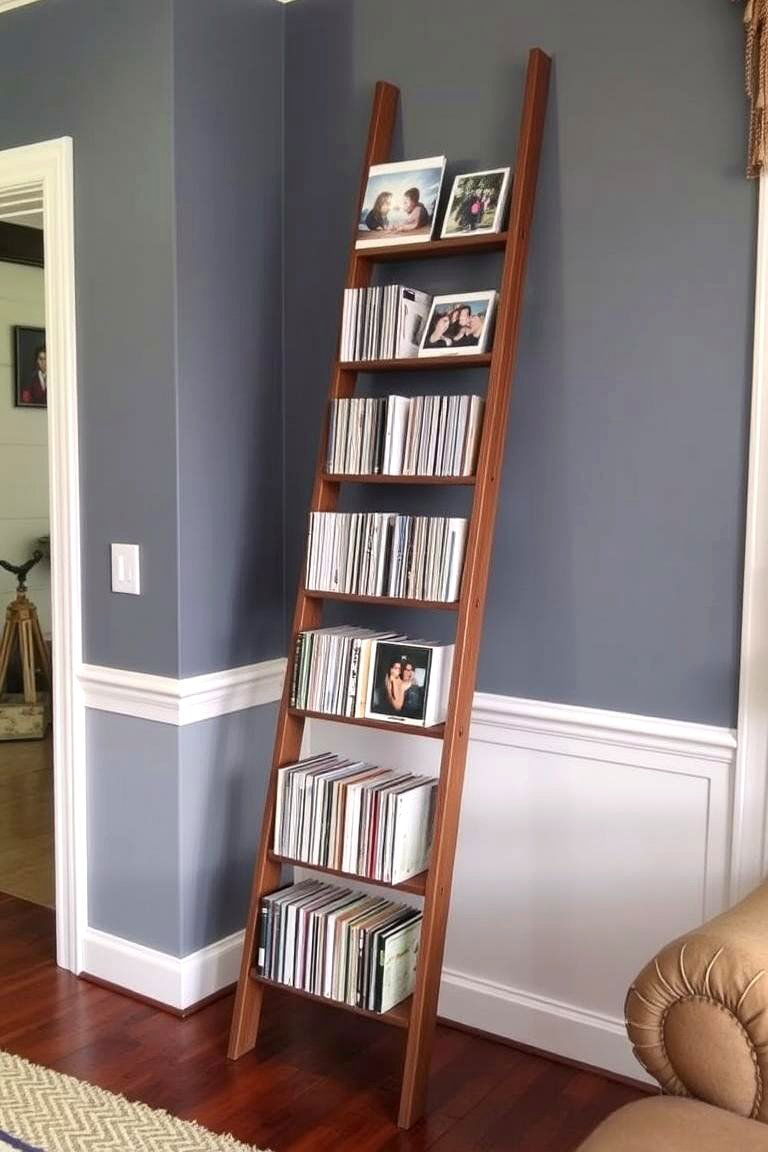 Rustic Photo Album Ladder - 24 Photo Display Ideas