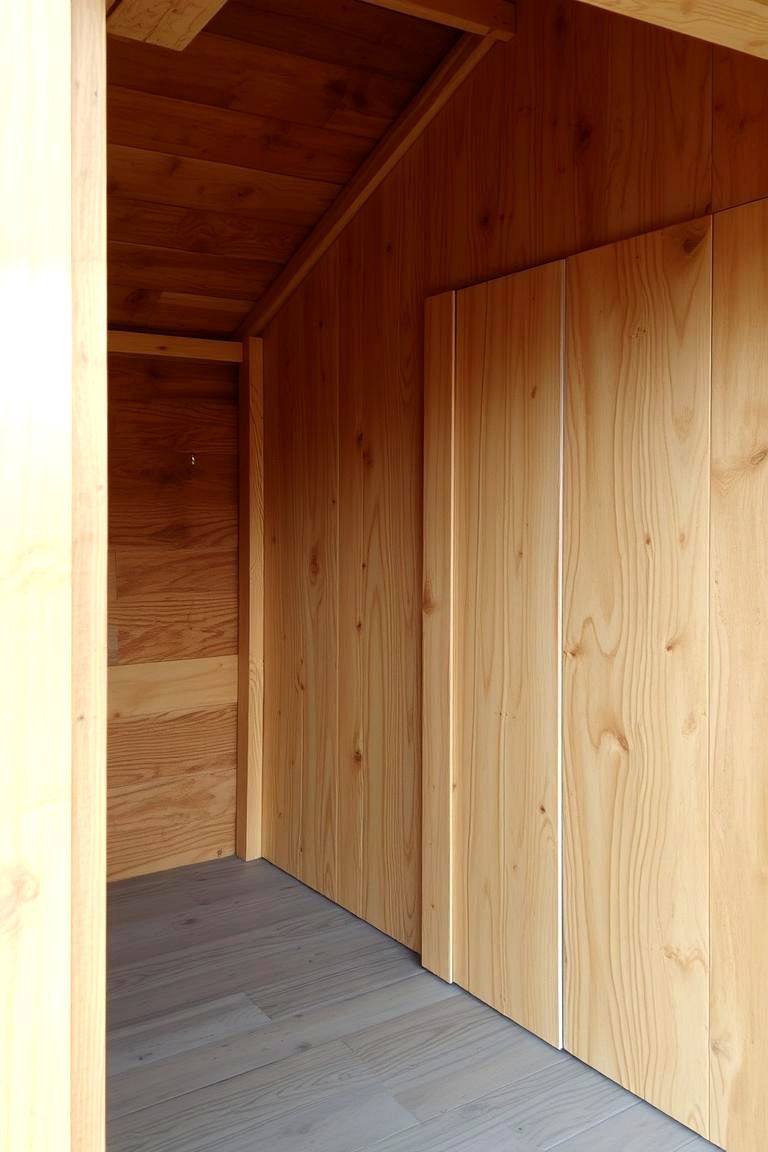Rustic Plywood Panels - 24 Shed Floor Ideas