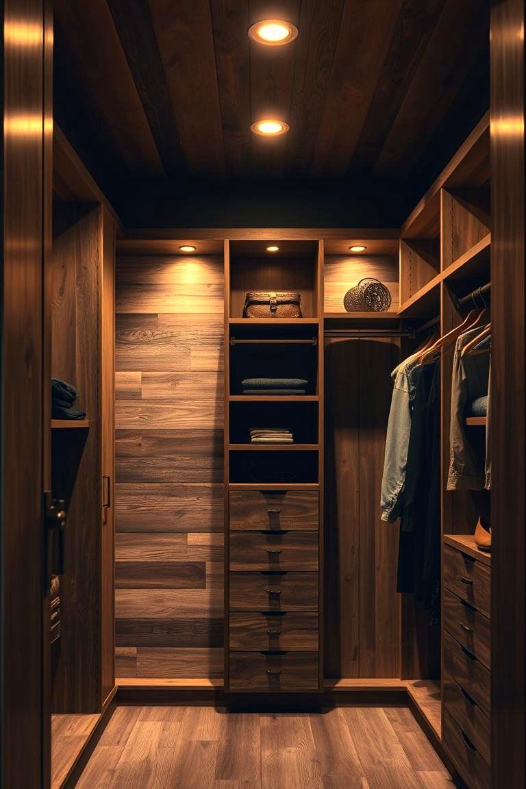 Rustic Recessed Lighting - 24 Rustic Closet Ideas