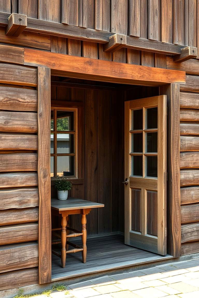 Rustic Reclaimed Charm - 24 Exterior Wainscoting Ideas