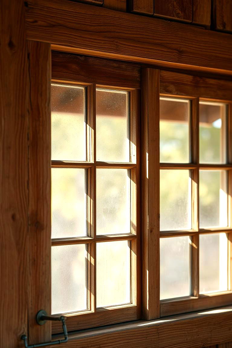 Rustic Reclaimed Wood Charm - 24 Exterior Window Trim Ideas