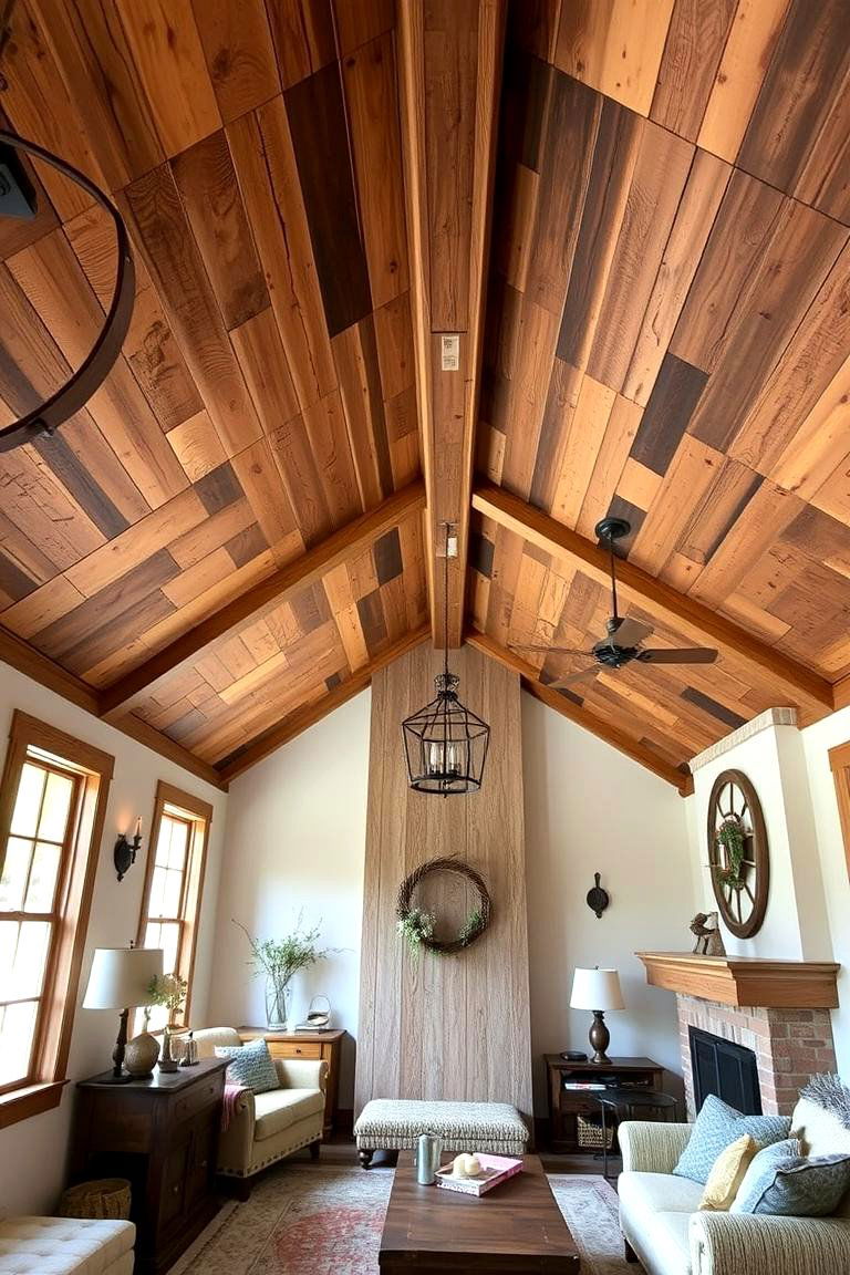 Rustic Reclaimed Wood Detailing - 24 Vaulted Ceiling Ideas