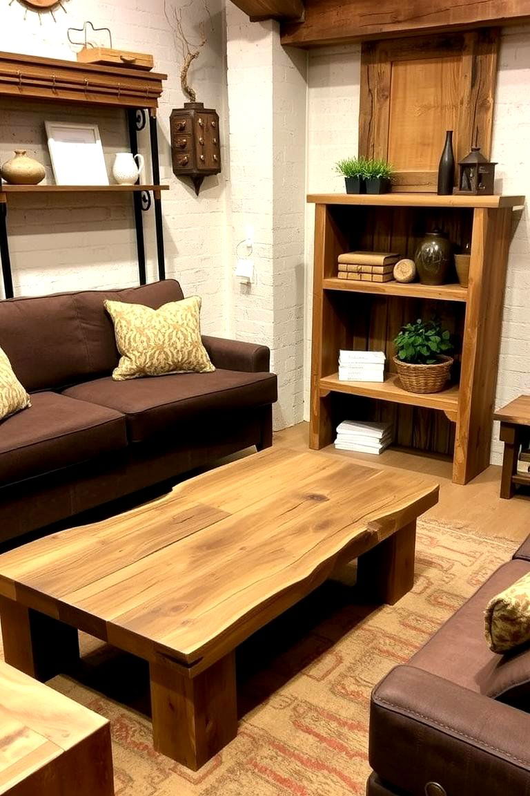 Rustic Reclaimed Wood Elements - 24 Gypsy Bohemian Living Room Ideas