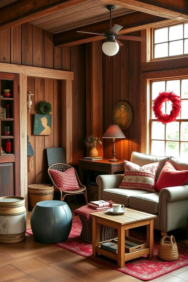 Rustic Red Farmhouse Charm - 24 Red Boy Room Ideas