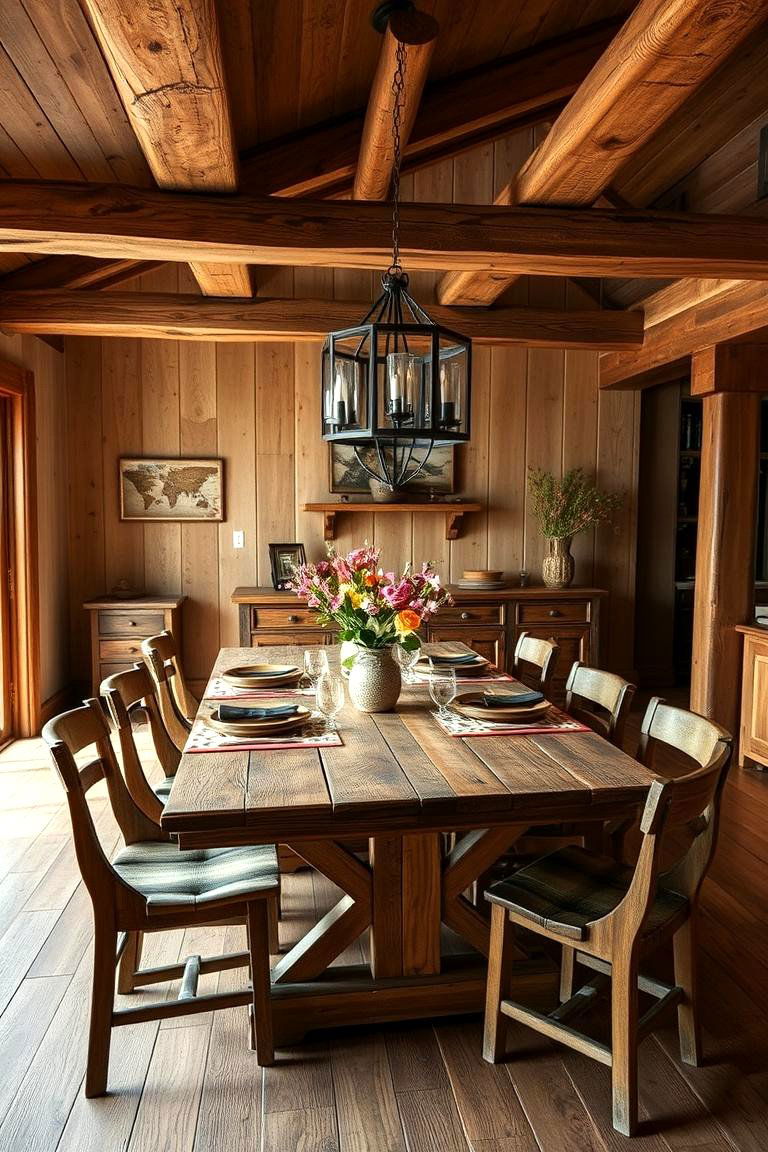 Rustic Refinish Charm - 24 Dining Room Wainscoting Ideas