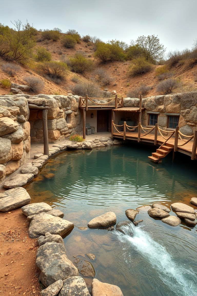 Rustic Retreat Lagoon - 24 Lagoon Pool Ideas
