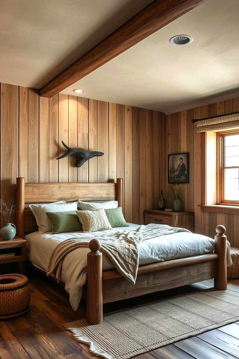 Rustic Retreat Warmth with Natural Elements - 24 Bedroom Interior Design Ideas
