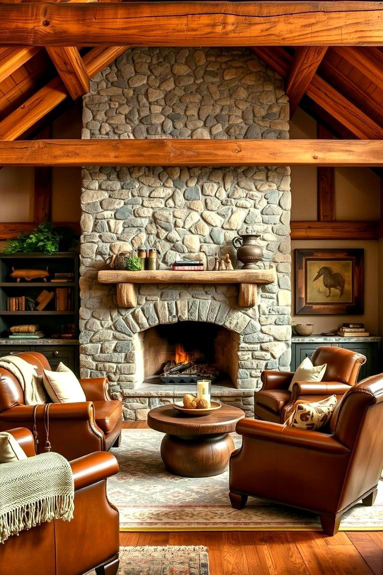 Rustic Retreat - 24 Aesthetic Living Room Ideas