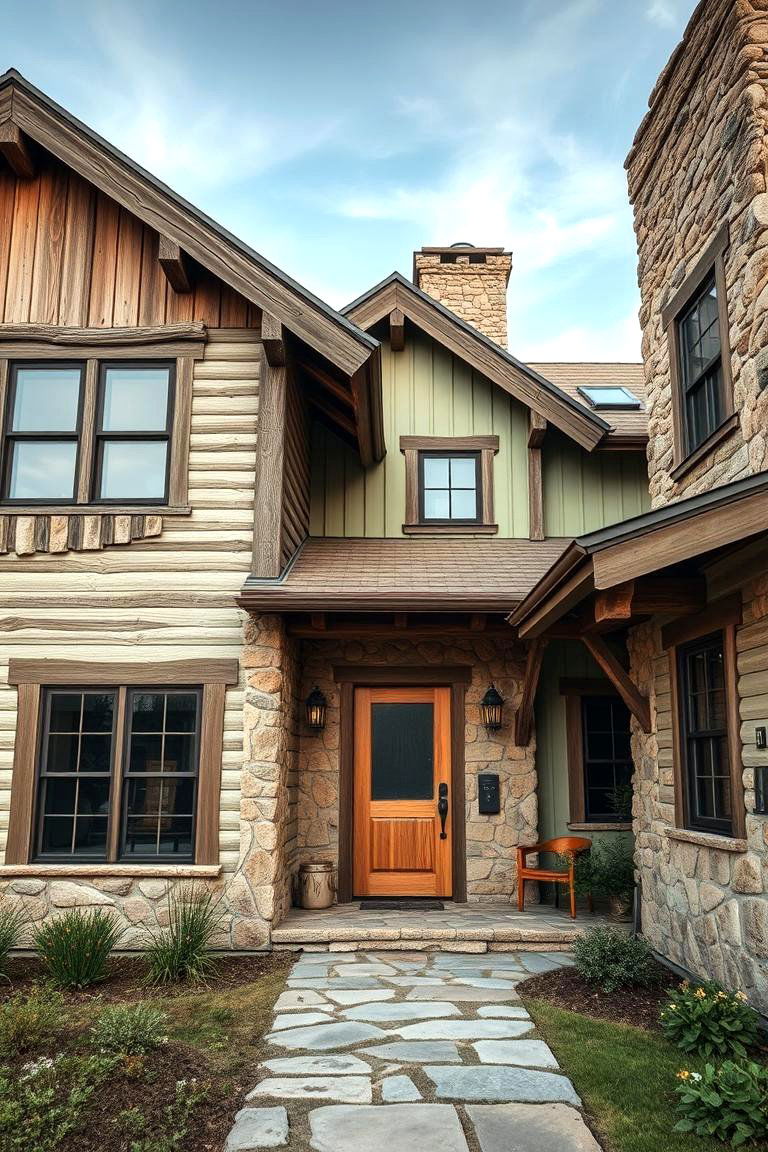 Rustic Sage Retreat - 24 Sage Green House Exterior Ideas