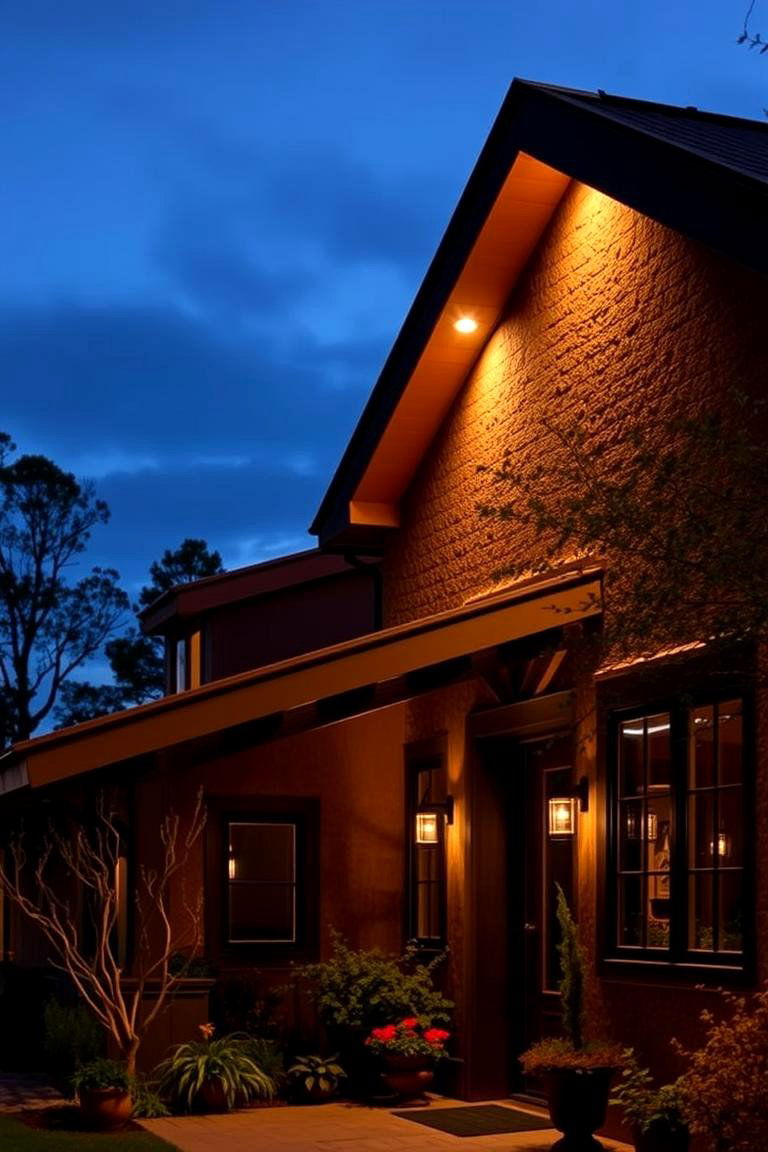 Rustic Soffit Lighting for Outdoor Charm - 24 Soffit Lighting Ideas