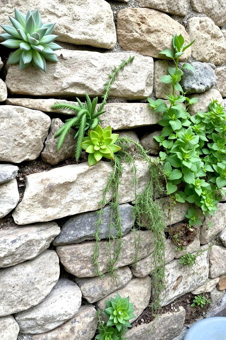 Rustic Stone Walls - 24 Mediterranean Garden Ideas