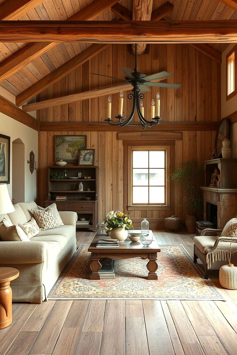 Rustic Tan Charm - 24 Tan Living Room Ideas