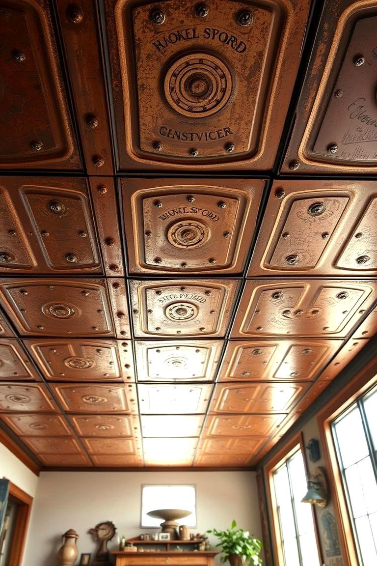 Rustic Tin Ceiling Design - 24 Tin Ceiling
