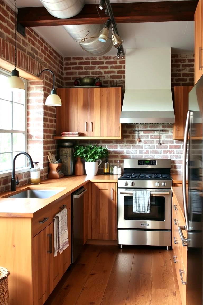 Rustic Urban Fusion Kitchen - 24 Rooftop Kitchen Ideas