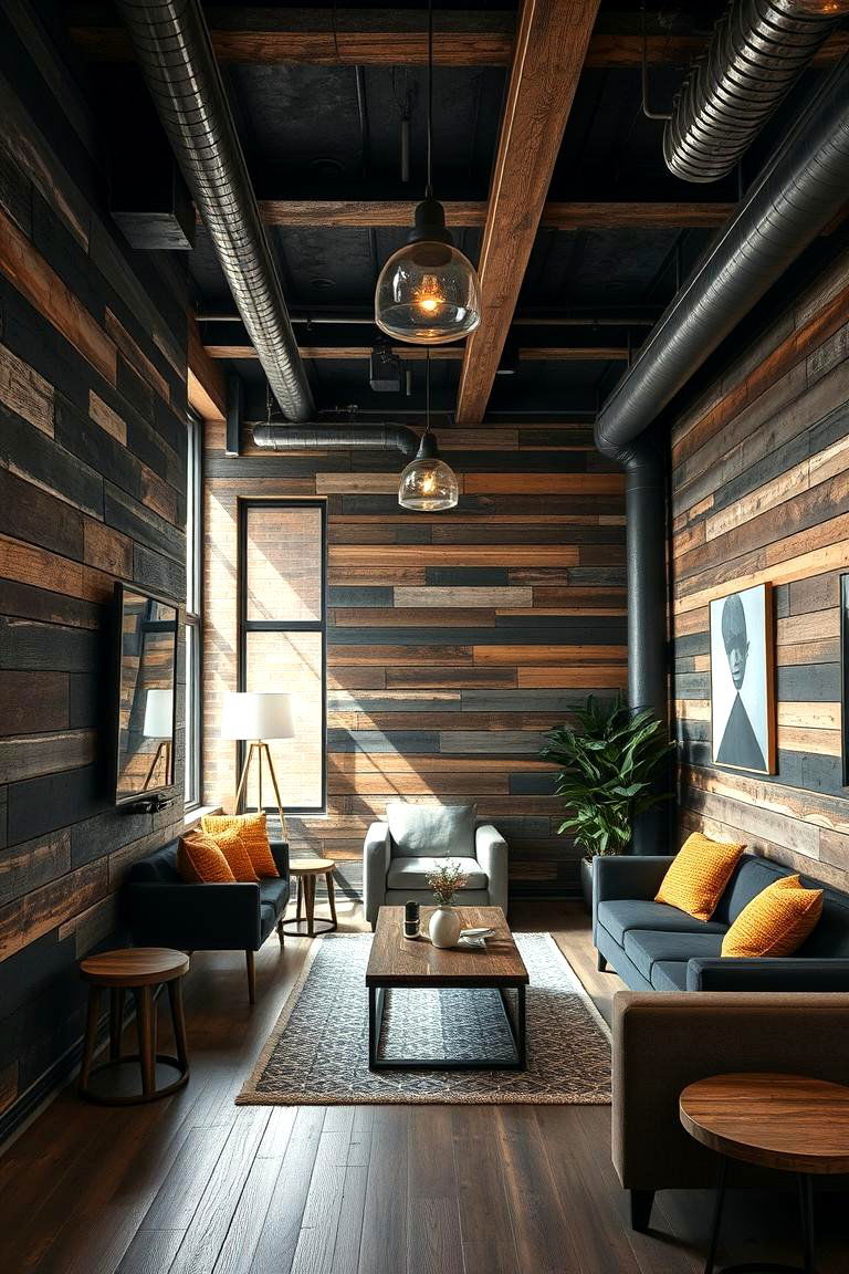 Rustic Urban Shiplap Design - 24 Black Shiplap Wall Ideas