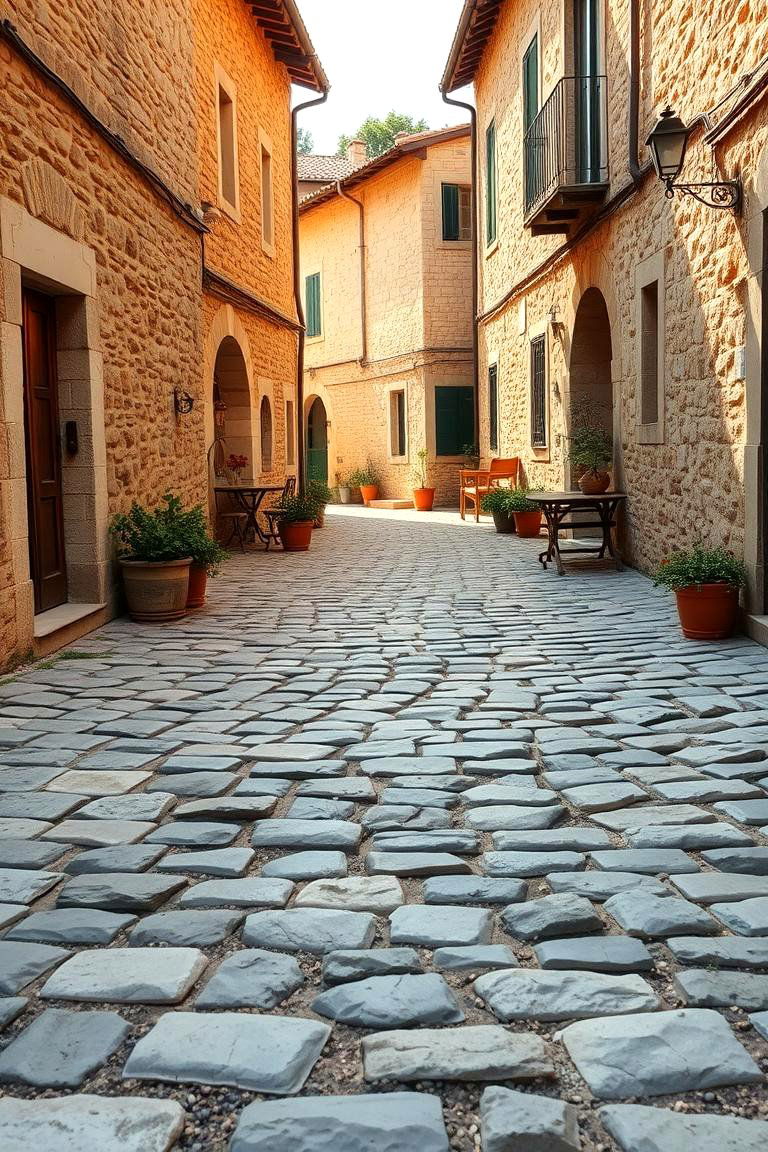 Rustic Village Ambiance - 24 cobblestone patio ideas