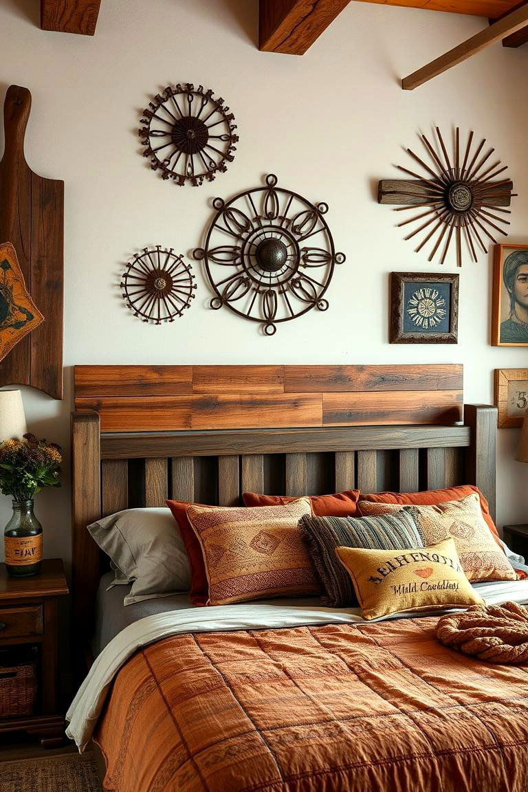 Rustic Wall Decor - 24 Country Bedroom Ideas