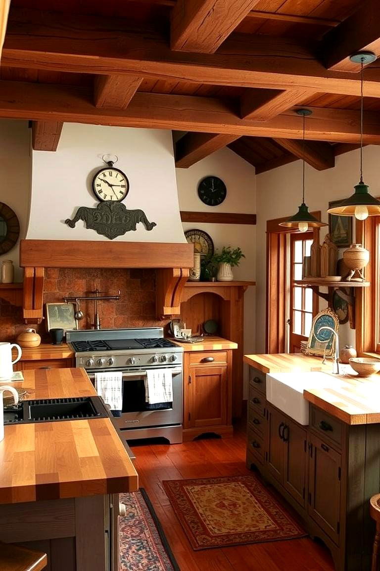 Rustic Warmth and Comfort - 24 Kitchens With Butcher Block Countertops