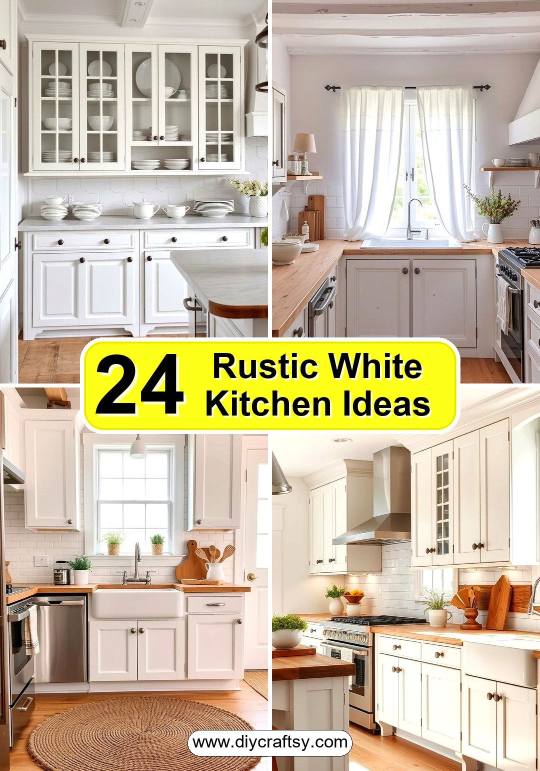 Rustic White Kitchen Ideas