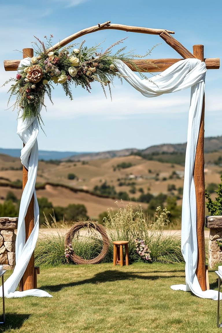 Rustic Wood Accents - 24 Western Wedding Ideas