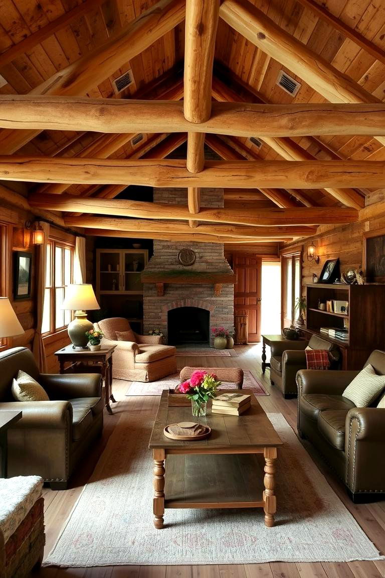 Rustic Wood Accents Cozy Mediterranean Warmth - 24 Spanish Mediterranean House Ideas