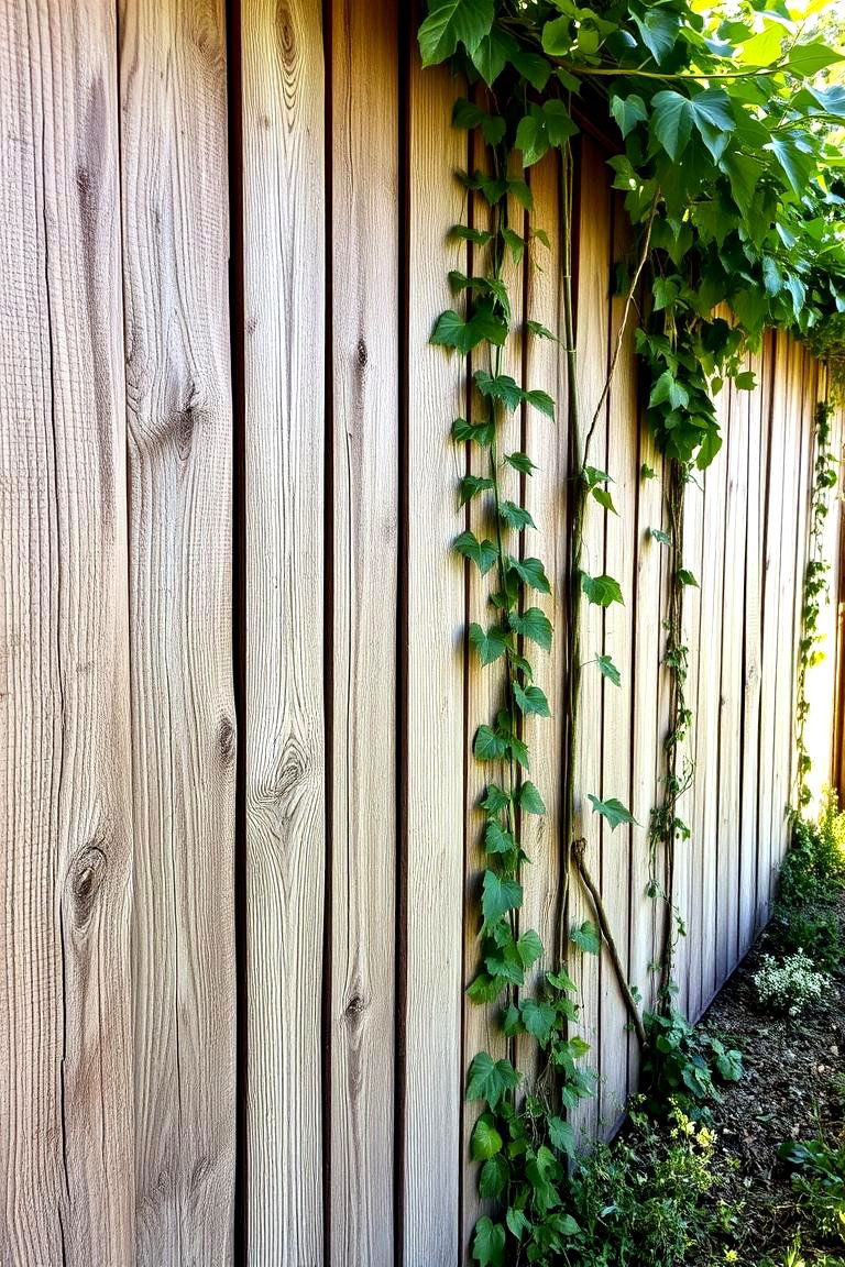 Rustic Wood Charm - 24 Decorative Fence Ideas